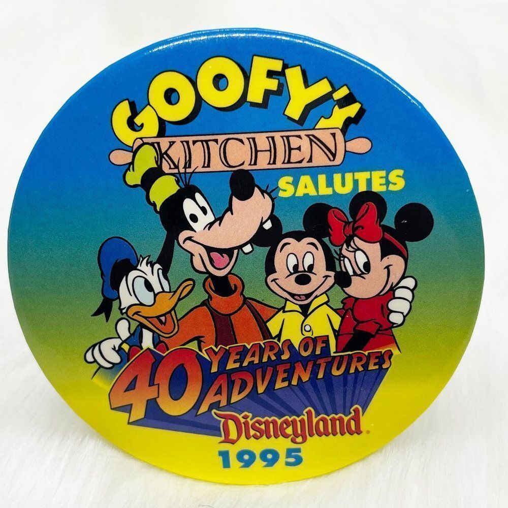 525 Vintage Disneyland Goofys Kitchen 40 Years Of Adventure Pin 10$